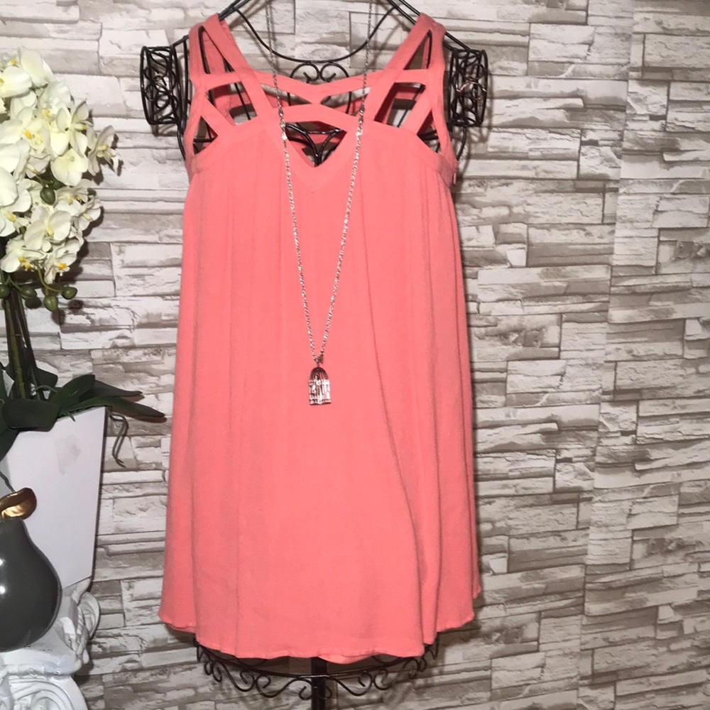 DOUBLE ZERO Brand Small CORAL CAGE DRESS